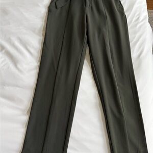 DO+BE Women's Dark Olive Straight Leg Pants